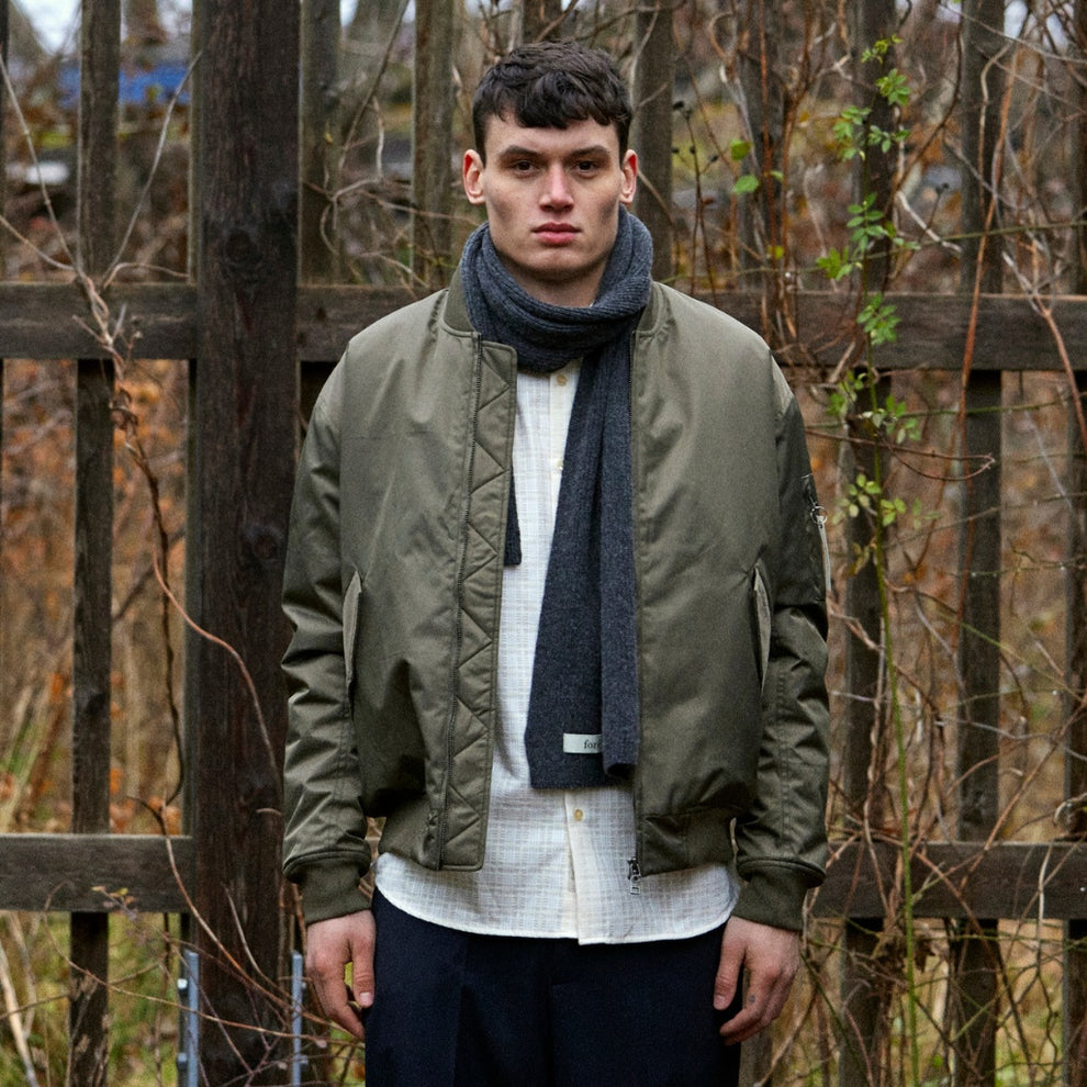 Forét M Bow Bomber Jacjet Dusty Olive
