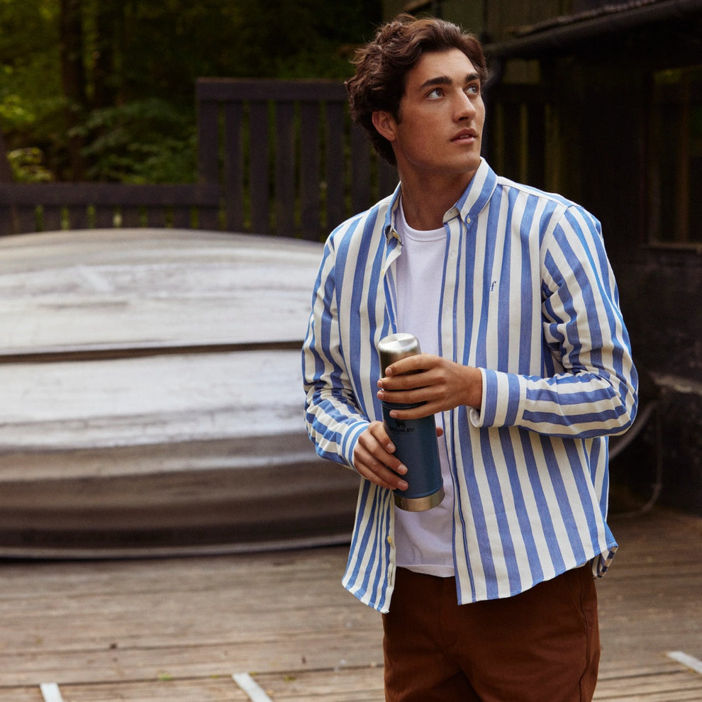 Forét M Life Shirt Blue Cloud