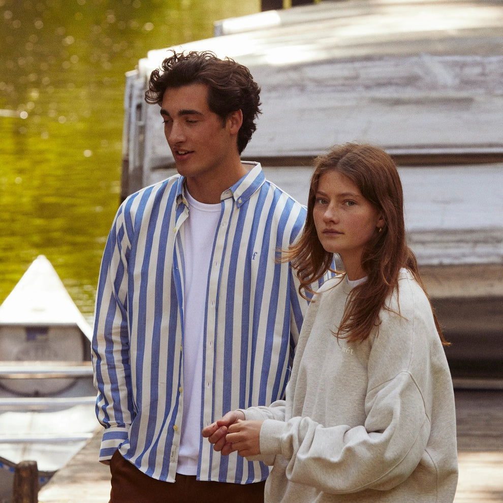 Forét M Life Shirt Blue Cloud
