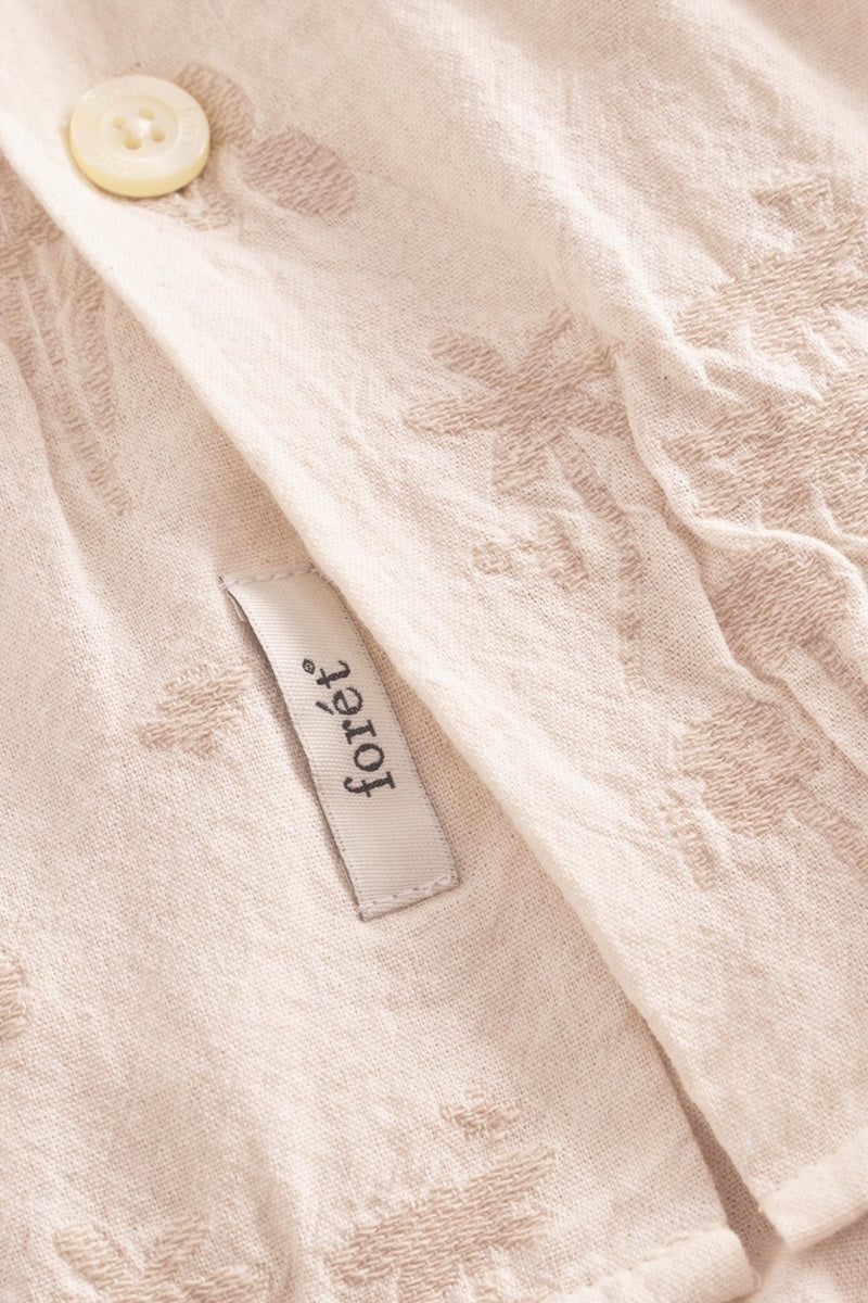 Forét Peer Flower Jacquard Ss Shirt Cloud