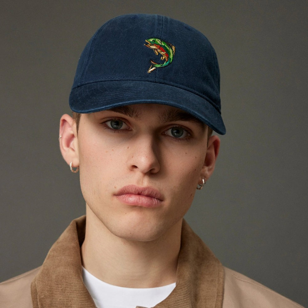 Forét Fish Washed Cap Navy