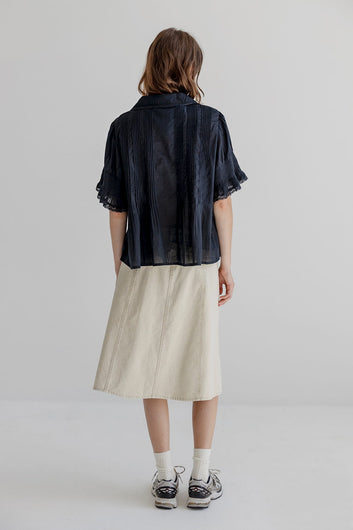 AJ117 Gail Bluse Black