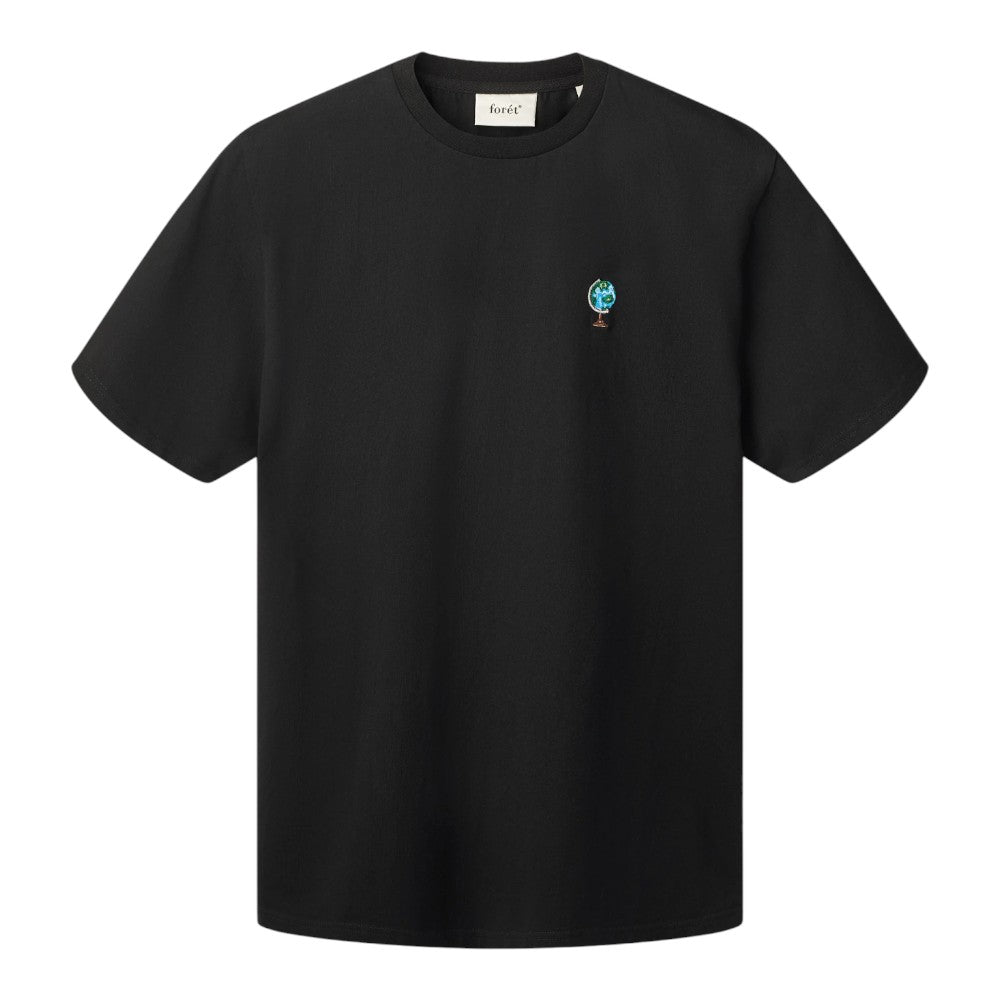 Forét M Globe T-Shirt Black