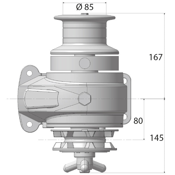 Royal manuelt ankerspil