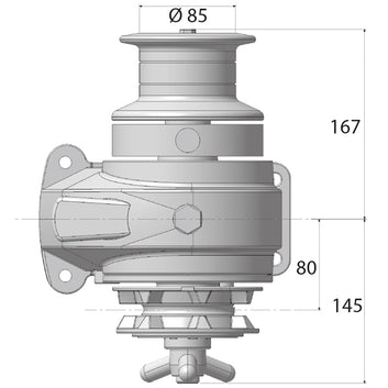 Royal manuelt ankerspil