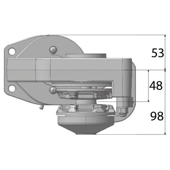 Lofrans Dorado ankerspil 800W 12V kæde 6mm ISO 4565
