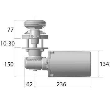 Lofrans SX1 ankerspil 12V 800W DIN 766 kæde 6mm