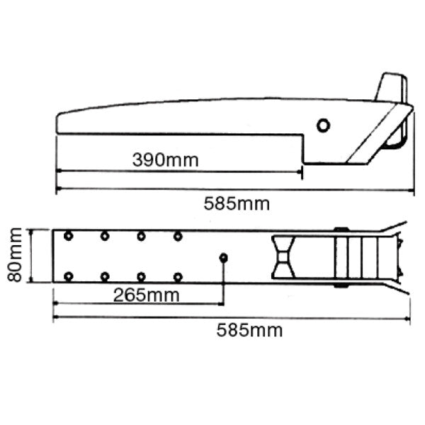 1852 ankerrulle vipbar AISI 316