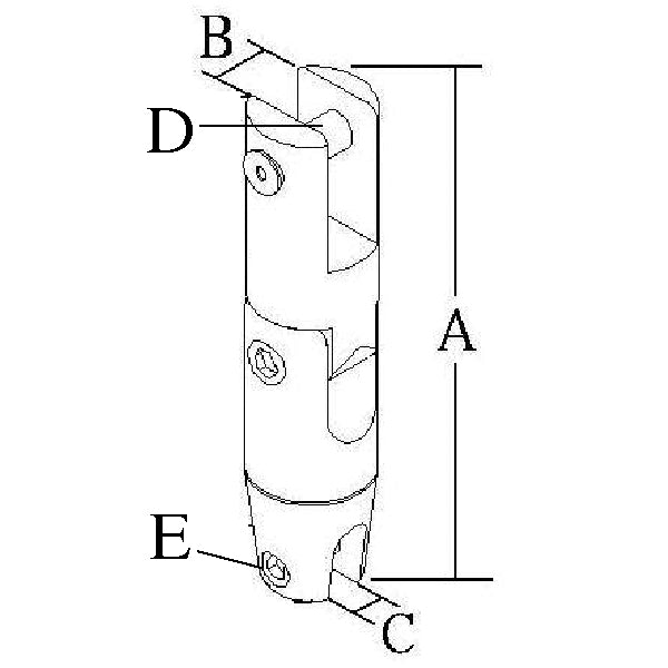 Ankersvirvel med knækled til kæde