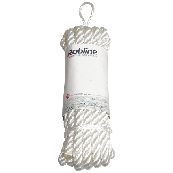 Robline fortøjningstov 3 slået, hvid