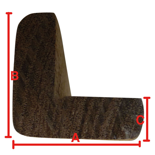 Roca Teak L-liste, 2m