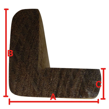 Roca Teak L-liste, 2m