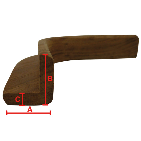Roca Teak hjørne 50/90º, indvendig