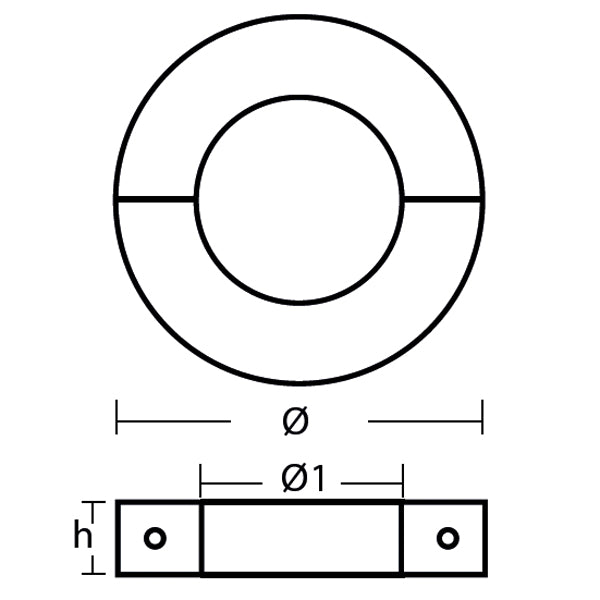 Tecnoseal Akselanode alu smal