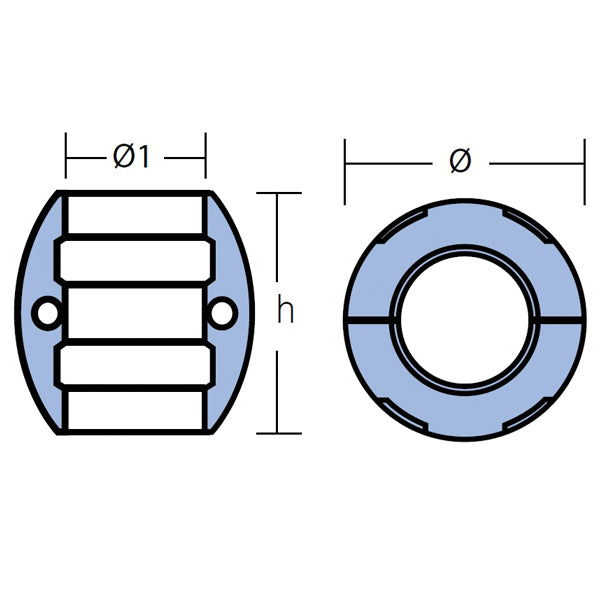 Tecnoseal Akselanode zink