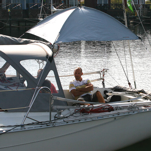 Solsejl til båden - Selvbærende sol eller regn-cover