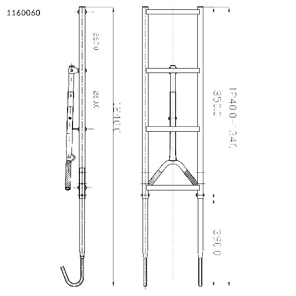 Stævnstige i rustfrit stål