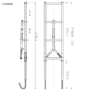 Stævnstige i rustfrit stål