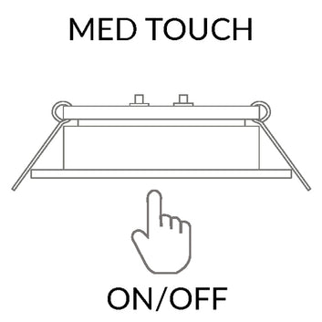 Casolux Maria LED indbygningsspot m/touch stor Rustfri