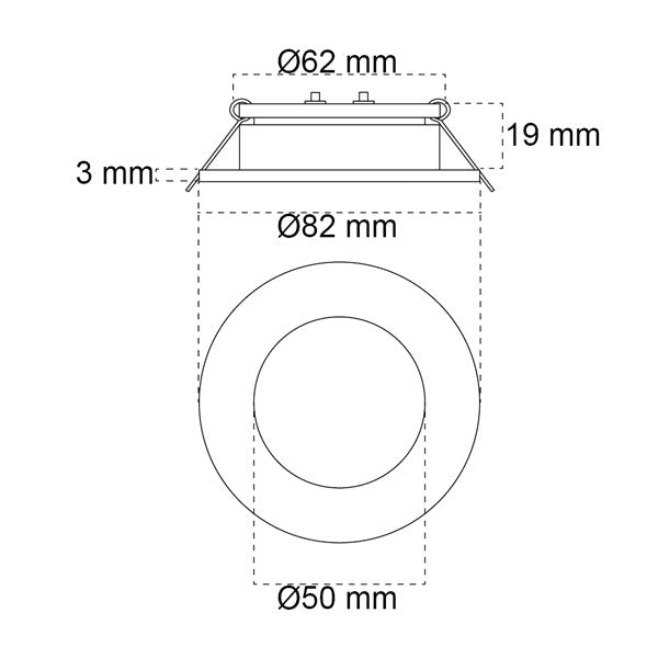 Casolux Maria LED indbygningsspot, mellem