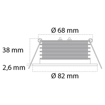 Casolux Malou LED spot RF, 10-32V
