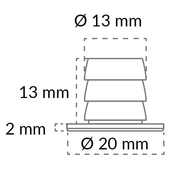Casolux Mille Courtesy ledelys Rustfri 10-30V, varm hvidt lys
