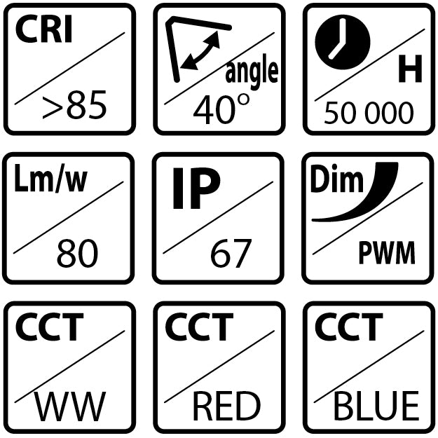 Casolux Merle ledelys nedadlysende Rustfri, varm hvidt lys