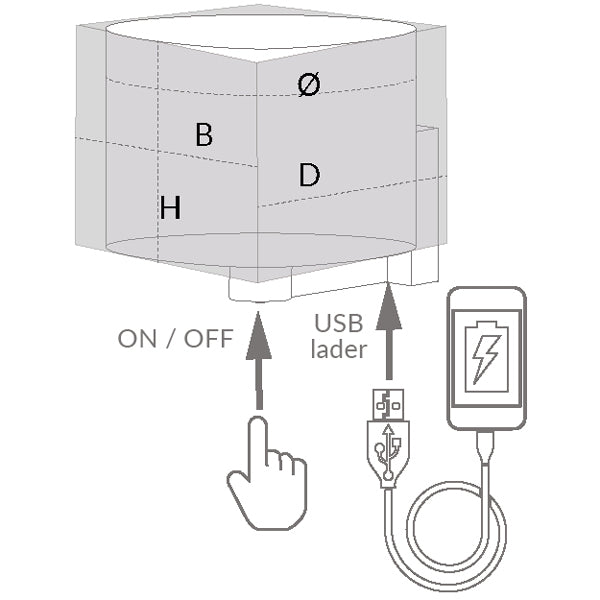 Casolux Wallis væglampe rund, stor