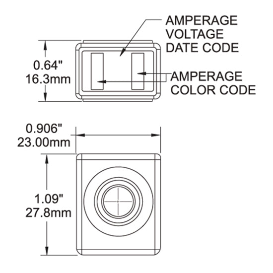 Blue Sea Terminal sikring, 75A