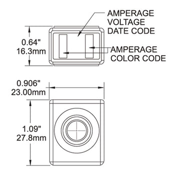 Blue Sea Terminal sikring, 75A