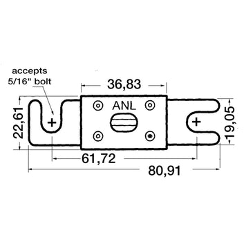 Sikring ANL - Til montering på bovpropeller og ankerspil