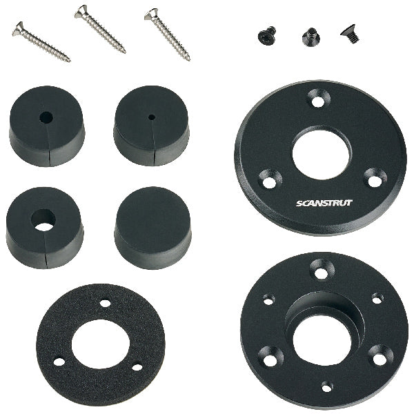 Scanstrut Kabelgennemføring lav profil IP68, sort