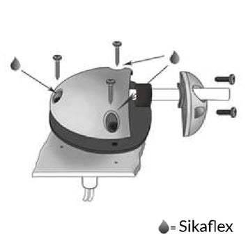 90˚ kabelgennemføring, hvid nylon