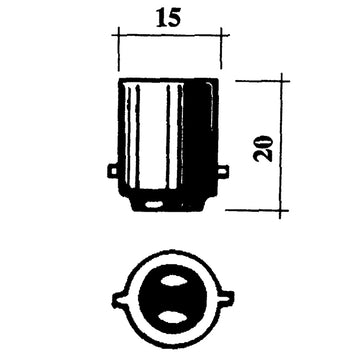 Lanternepærer BA15D