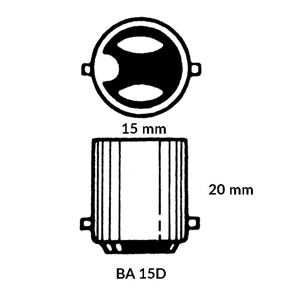 Kuglepære BA15D