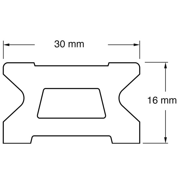 Ronstan skødeskinne til serie 30