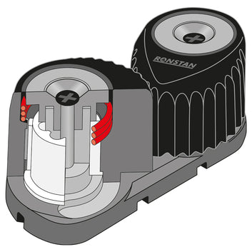 Ronstan kulfiber frølår, grå