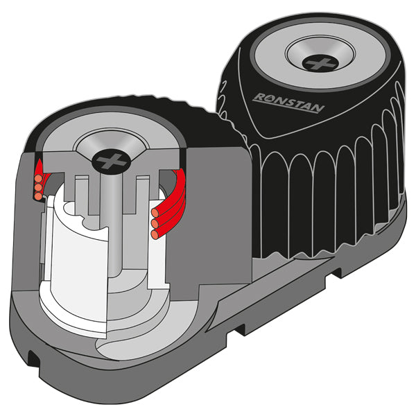 Ronstan kulfiber frølår, blå