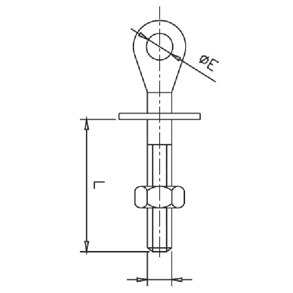 1852 Øjebolt Rustfri, lille