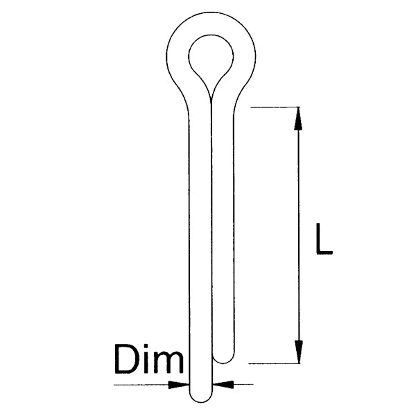 1852 Splitter Rustfri 10 stk.