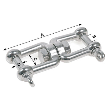 1852 Svirvel gaffel/gaffel Rustfri