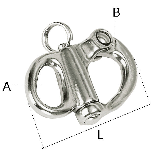 1852 Skødekrog Rustfri