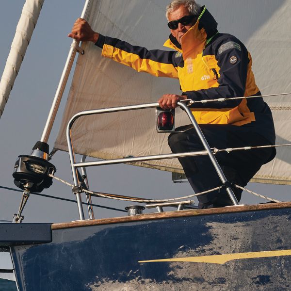 Gill OS26 Offshore Sejlerjakke, Goldfusion/Navy Str. L