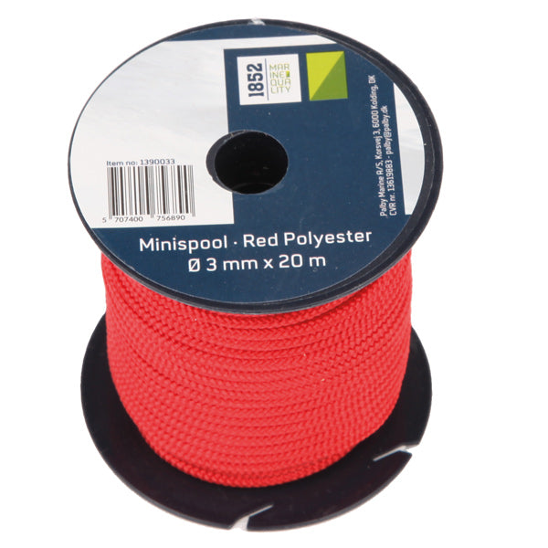 1852 Minirulle Blå Polyester Ø3mm x 20m 18stk/pk