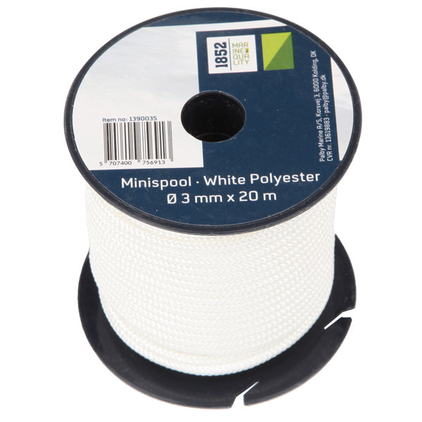 1852 Minirulle Blå Polyester Ø3mm x 20m 18stk/pk