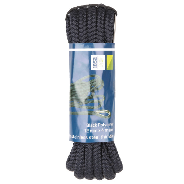 1852 Dockline fortøjninger m/kovs, sort