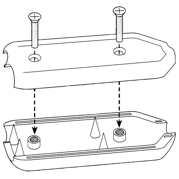 Tovsamler med messing pigge og rustfri skruer
