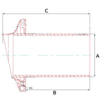 1852 Udstødningsgennemføring Rustfri