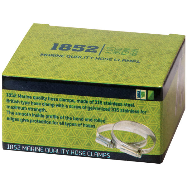 1852 Spændebånd Rustfri Stål W4 10 stk.