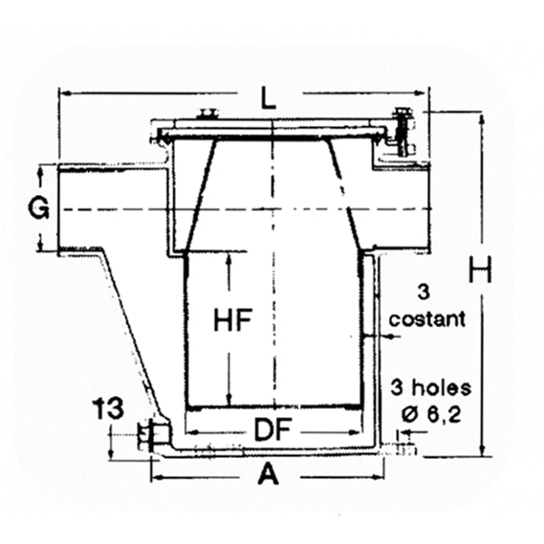 Søvandsfilter Rustfri
